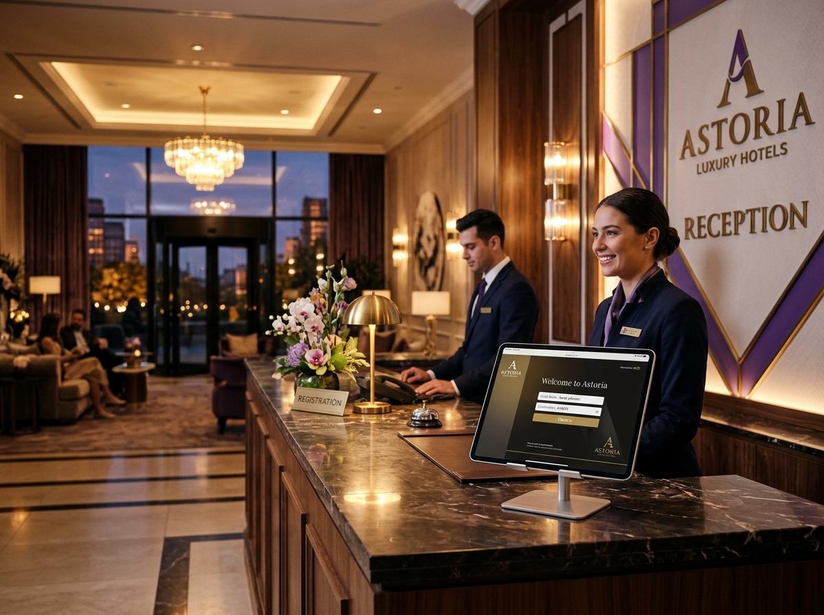 Cut check-in queues by 75% with intelligent reception tools.